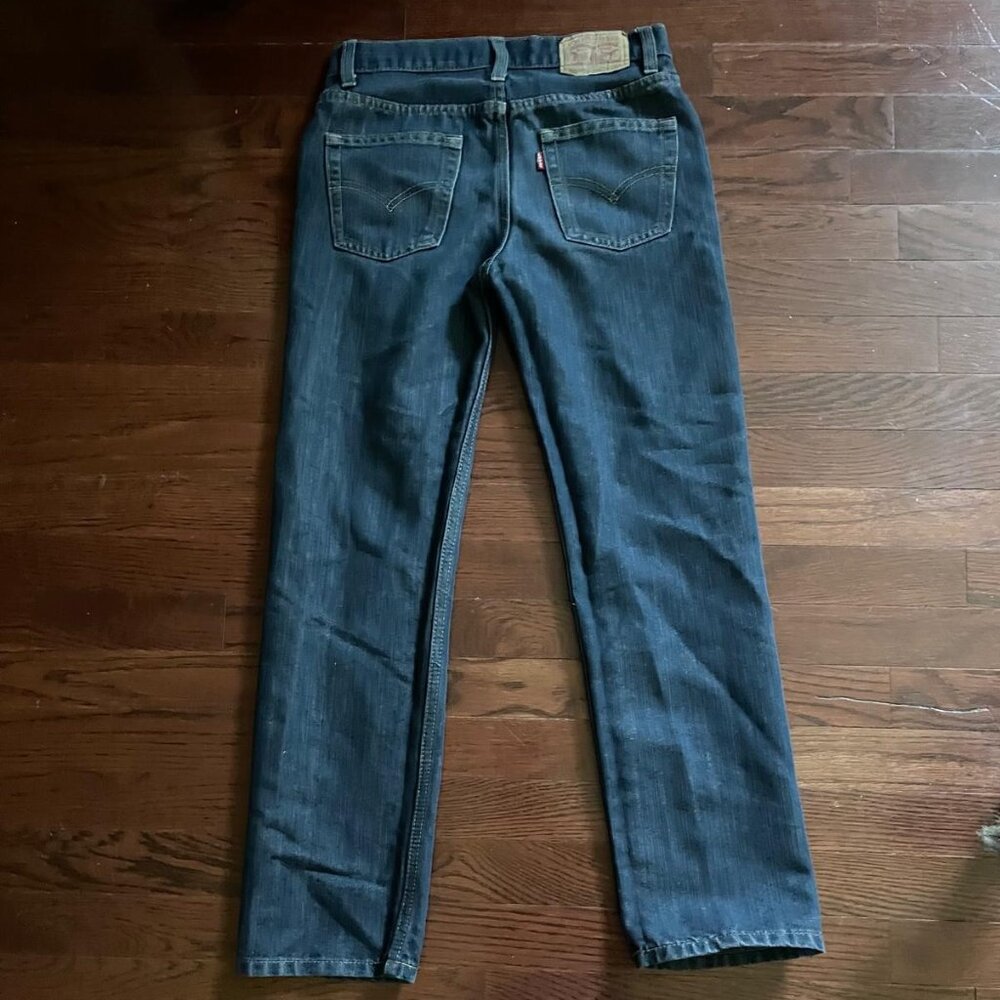Levi’s Dark Wash Straight Leg Jeans | Classic Fit | Size 14 - Picture 3 of 7